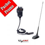 PNI Pachet statie radio CB portabila PNI Escort HP 62 + Antena CB PNI Extra 48 lungime 45 cm + Baza magnetica (PNI-HP62-48) Statii radio
