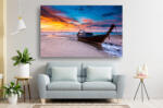 Persona Tablou Canvas - Barca de pe plaja si cerul colorat la apus - tapet-canvas - 70,00 RON