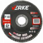 VERKE lamellás csiszoló korong legyező korong csiszoló tárcsa 125x22, 2mm P40 V44161 (V44161)