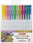 ALPINO Pix cu gel, varf 0.8mm, 12 culori/set (6 pastel + 6 metalizate), ALPINO Color Experience (MS-AR001042) - birotica-asp