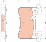 TRW set placute frana, frana disc TRW GDB1856 - automobilus