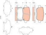 TRW set placute frana, frana disc TRW GDB3512 (GDB3512)