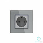 Smarthugo Egyes Szürke Üvegkeretes Konnektor (sh1500004)