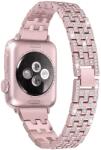  Rhinestones Crystal Apple Watch szíj Rose pink 42/44/45mm