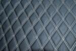 ALM Material imitatie piele interior auto covorase tavita portbagaj Negru cusatura Gri (ALM 02NG)