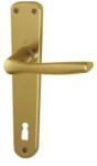 Hoppe Maner usa interior, Hoppe Milano, cu sild pentru cheie, material aluminiu, culoare bronz, 90 x 32 mm