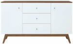 Black Red White Скрин с две врати и три чекмеджета heda kom2d3s
