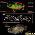 Biwaa SWIMBAIT SEVEN SECTION S6 15cm 60gr 16 Redhorse