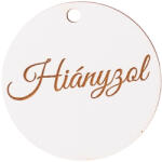 Valex Decor 3 db. "Hiányzol" feliratos, 5cm-es fa korong (SH5-06)