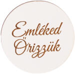  3 db. "Emléked őrizzük" feliratos, 5cm-es fa korong (SH5-01)