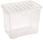 Heidrun Europlastic Heidrun Quasar átlátszó tárolódoboz 80L tetővel (1685)