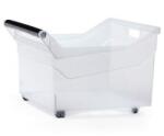 Prosperplast átlátszó tárolódoboz 29L fogantyús, görgős (NUK5L)