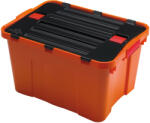 HEIDRUN Dragon Box Narancssárga Tároló doboz 34L 49x36x28cm Factory Clippes Fekete tetővel (1645)