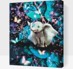  Festés számok szerint - Fáni a pillangók birodalmában Méret: 40x50cm, Keretezés: Keret nélkül (csak a vászon)