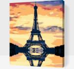  Festés számok szerint - Eiffel-torony Méret: 40x50cm, Keretezés: Keret nélkül (csak a vászon)