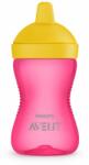 Philips AVENT Неразливаща се чаша с твърд накрайник 300мл, 18м+, ЧЕРВЕНА (00A.0527.002)