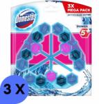 Domestos Power5+ WC frissítő blokk Blue Water Pink Magnolia (3x53g) (8717163640029)