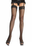 Leg Avenue Ciorapi Sexy Tip Plasa Cu Dantela, Negru, Xl