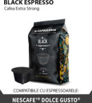 La Capsuleria Cafea Black Espresso, 10 capsule compatibile Nescafe Dolce Gusto, La Capsuleria (DG01)