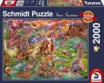Schmidt Spiele Puzzle Schmidt din 2000 de piese - The dragon's treasure (58971) Puzzle