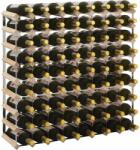 vidaXL tömör fenyőfa bortartó állvány 72 palackhoz (282471)