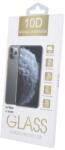 Huawei P40 Lite E előlapi üvegfólia, fekete, full coverage, 9H, 10D - gsmlive