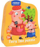 Mideer Puzzle poveste - Cei trei purcelusi, 36 piese Mideer MD3060 Puzzle