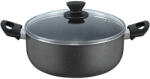 Zilan Cratita din aluminiu ZILAN ZLN-2003, 28cm, 6L, cu capac sticla termorezistenta si interior neaderent (ZLN2003)