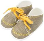 New Baby Papucs Baba tornacipő New Baby jeans mustard 0-3 h