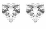 Preciosa Cercei albi din argint în formă de inimă și zirconiu cubic Preciosa Cher 5237 00