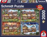 Schmidt Spiele Puzzle Schmidt din 2000 de piese - Casa in cele patru anotimpuri (58345) Puzzle