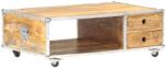vidaXL Masuță de cafea, 89x59x33 cm, lemn masiv de mango nefinisat (323408) Masa de cafea