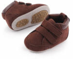 Superbebeshoes Ghetute maro inchis din material tip piele intoarsa