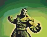  Festés számok szerint - Hulk Méret: 40x50cm, Keretezés: Keret nélkül (csak a vászon)