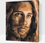  Festés számok szerint - Jézus Krisztus Méret: 40x50cm, Keretezés: Keret nélkül (csak a vászon)