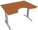 Hobis Motion Ergo elektromosan állítható magasságú íróasztal - 2 szegmensű, standard vezérléssel Szélesség: 120 cm, Szerkezet színe: szürke RAL 9006, Asztallap színe: cseresznye