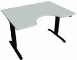 Hobis Motion Ergo elektromosan állítható magasságú íróasztal - 2 szegmensű, standard vezérléssel Szélesség: 120 cm, Szerkezet színe: fekete RAL 9005, Asztallap színe: szürke