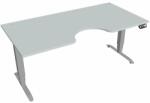 Hobis Motion Ergo elektromosan állítható magasságú íróasztal - 3M szegmensű, memória vezérléssel Szélesség: 180 cm, Szerkezet színe: szürke RAL 9006, Asztallap színe: szürke