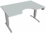 Hobis Motion Ergo elektromosan állítható magasságú íróasztal - 3M szegmensű, memória vezérléssel Szélesség: 140 cm, Szerkezet színe: szürke RAL 9006, Asztallap színe: szürke