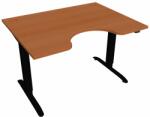 Hobis Motion Ergo elektromosan állítható magasságú íróasztal - 2 szegmensű, standard vezérléssel Szélesség: 120 cm, Szerkezet színe: fekete RAL 9005, Asztallap színe: cseresznye