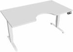 Hobis Motion Ergo elektromosan állítható magasságú íróasztal - 3M szegmensű, memória vezérléssel Szélesség: 160 cm, Szerkezet színe: fehér RAL 9016, Asztallap színe: fehér