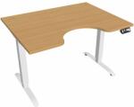 Hobis Motion Ergo elektromosan állítható magasságú íróasztal - 2M szegmensű, memória vezérléssel Szélesség: 120 cm, Szerkezet színe: fehér RAL 9016, Asztallap színe: bükkfa