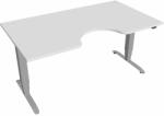 Hobis Motion Ergo elektromosan állítható magasságú íróasztal - 3 szegmensű, standard vezérléssel Szélesség: 160 cm, Szerkezet színe: szürke RAL 9006, Asztallap színe: fehér