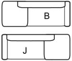  Oszkár ülőgarnitúra elem rugós variálható, elem, ottomán, fix, K/fix