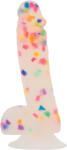 Addiction Party Marty 7.5 Inch Frost and Confetti Dildo