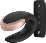 Satisfyer Double Love Luxury Partner Vibrator Black Vibrator