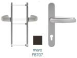 blaugelb Maner usa termopan, blaugelb DGT35, exterior, 92 x 35 mm, material aluminiu, fara accesorii de prindere, culoare maro RAL8077