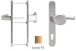 blaugelb Maner usa termopan, blaugelb KGT35, exterior, 92 x 35 mm, cu buton fix, aluminiu, fara accesorii de prindere, culoare bronz F4