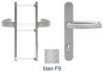 blaugelb Maner usa termopan, blaugelb DGT35, exterior, 92 x 35 mm cu scut pentru cilindru, aluminiu, fara accesorii de prindere, titan