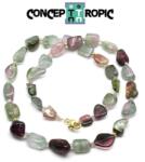 Colier din Turmalina Watermelon Neregulat 10-14 x 8-11 mm - Accesorii GF